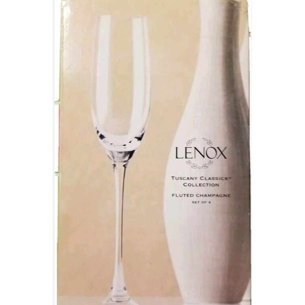 Lenox Set of 4 Tuscany Classics Fluted Champagne New!